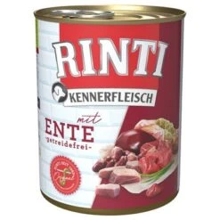 Pack Ahorro: Rinti Kennerfleisch 12 X 800 G -Suministros Para Mascotas 98723 pla bilder rinti kennerfleisch ente 800g hs 01 2