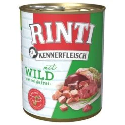 Pack Ahorro: Rinti Kennerfleisch 12 X 800 G -Suministros Para Mascotas 98724 pla bilder rinti kennerfleisch wild 800g hs 01 0