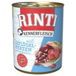 Pack Ahorro: Rinti Kennerfleisch 12 X 800 G -Suministros Para Mascotas 98725 pla bilder rinti kennerfleisch gefluegelherzen 800g hs 01 1