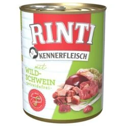 Pack Ahorro: Rinti Kennerfleisch 12 X 800 G -Suministros Para Mascotas 98726 pla bilder rinti kennerfleisch wildschwein 800g hs 01 6