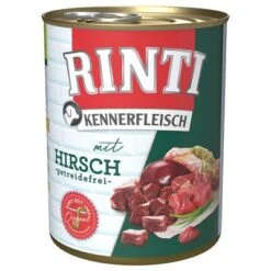 Pack Ahorro: Rinti Kennerfleisch 12 X 800 G -Suministros Para Mascotas 98832 pla bilder rinti kennerfleisch hirsch 800g hs 01 2