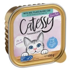 Catessy En Tarrinas 32 X 100 G - Pack Mixto -Suministros Para Mascotas catessy finepate plaicecod 100g 1000x1000 2