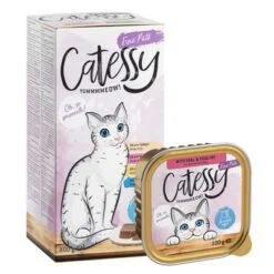 Catessy En Tarrinas 64 X 100 G - Pack Mixto -Suministros Para Mascotas catessy tray feine pastete 7 1
