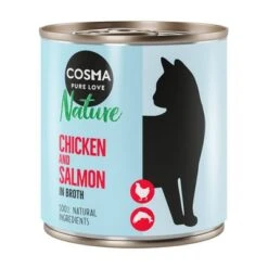 Pack Ahorro: Cosma Nature 12 X 280 G -Suministros Para Mascotas cosma nature chickensalmon 280g 1000x1000 2