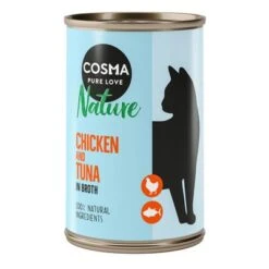 Cosma Nature 6 X 140 G -Suministros Para Mascotas cosma nature chickentuna 140g 1000x1000 6