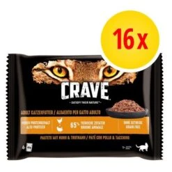 Crave 16 X 85 G En Bolsitas Para Gatos - Pack Mixto