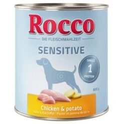 Pack De Prueba: Rocco Sensitive 6 X 800 G -Suministros Para Mascotas etikett rocco nf sensitive 800g huhn 1000x1000 8