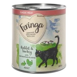 Feringa Classic Meat Menu 12 X 800 G - Pack Ahorro -Suministros Para Mascotas feringa classicmeat adult rabbitturkey 800g 1000x1000 1