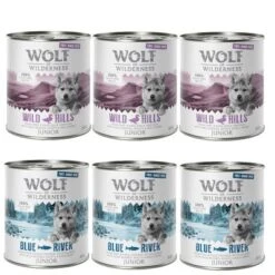 Wolf Of Wilderness Free Range 6 X 400 G / 800 G - Pack De Prueba -Suministros Para Mascotas jr mix 800 g 1000x1000 ohne st rer 0
