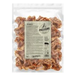 Phil & Sons Músculos De Orejas De Cerdo Para Perros -Suministros Para Mascotas phil sons pig auricles 1kg 1000x1000 2