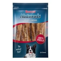 PROMO: 100 Uds. X Rocco Nervio De Buey 12 Cm -Suministros Para Mascotas rocco driedchews pizzle 25chews 1000x1000 3