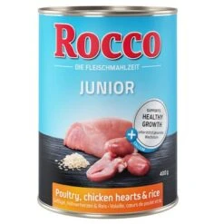 Rocco Junior 6 X 400 G -Suministros Para Mascotas rocco junior poultry 400g 1000x1000 0