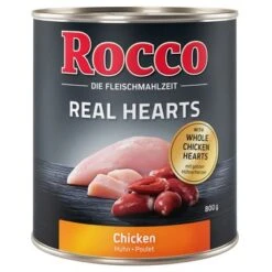 Rocco Real Hearts 6 X 800 G -Suministros Para Mascotas rocco realheart chicken 800g 1000x1000 0