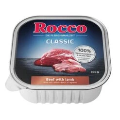 Rocco Classic En Tarrinas 9 X 300 G -Suministros Para Mascotas rocco schalen classic lamm side 1000x1000 8