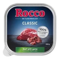 Rocco Classic En Tarrinas 9 X 300 G -Suministros Para Mascotas rocco schalen classic wild 1000x1000 0