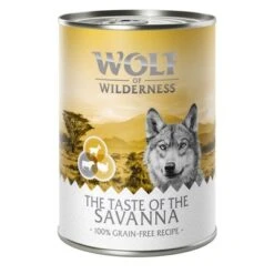 Pack Ahorro Wolf Of Wilderness The Taste Of 12 X 400 G -Suministros Para Mascotas savanna 400g 1000x1000 6