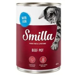 Smilla Tierno Vacuno 24 X 400 G -Suministros Para Mascotas smilla beefpot fish 400g 1000x1000 7