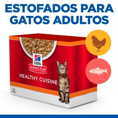 Hill's Science Plan Hill's Adult Healthy Cuisine Con Pollo Y Salmón Para Gatos - Imagen 10