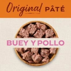 Nature's Variety Original Paté No Grain 12 X 70 G Para Gatos -Suministros Para Mascotas textura wet buey y pollo cat es 0