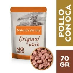 Nature's Variety Original Paté No Grain 12 X 70 G Para Gatos -Suministros Para Mascotas wet cat pate pollo oca 70gr es 1