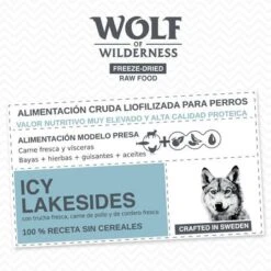 Wolf Of Wilderness Icy Lakesides Con Cordero, Trucha Y Pollo -Suministros Para Mascotas wow board benefits freezedried icy lakesides de 1000x1000 1 6