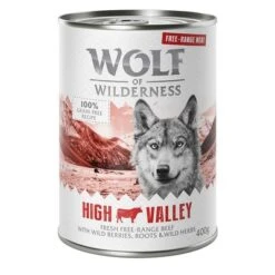 Wolf Of Wilderness Free Range 6 X 400 G / 800 G - Pack De Prueba -Suministros Para Mascotas wow freerange highvalley 400g 1000x1000 7