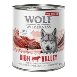 Wolf Of Wilderness Free Range 6 X 400 G / 800 G - Pack De Prueba -Suministros Para Mascotas wow freerange highvalley 800g 1000x1000 3