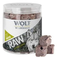 Pack Ahorro 4 X Wolf Of Wilderness RAW Snacks Liofilizados Premium -Suministros Para Mascotas wow raw snacks lamb 1000x1000 4