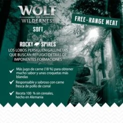 Wolf Of Wilderness Soft Rocky Spire Pollo De Corral Y Pintada -Suministros Para Mascotas wow softstrong board benefits rockyspires 1000x1000 es 5